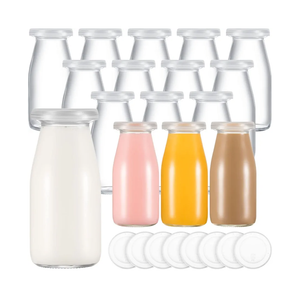 Zubebe 12 Pack 6 oz Glass Jars with 24 Lids - Versatile for Canning, Jams, Jellies, DIY Crafts, Single-serving Desserts & Christmas Gifts