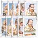 10 Pack Acrylic Fridge Magnetic Frame, 2.36x3.54 Inch Double-Sided Refrigerator Magnet Picture Frames, Acrylic Photo Picture Frames, Clear Fridge Magnetic Photo Frame for Mini Instant Photos