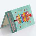 6 x Valentines Cards for Daughter | Funny Daughter Valentines Cards Gifts from Dad Mom Parent with Printed Message Inside