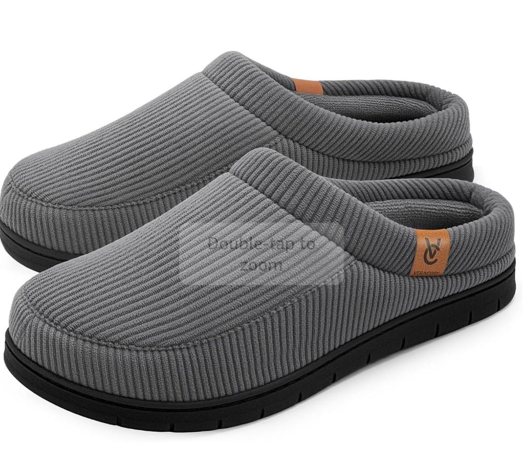 VeraCosy Men's Moccasin Slippers Comfy Soft Durable Slip-on Indoor Memory Foam House Shoes
400+ bought in past month. size 11-12