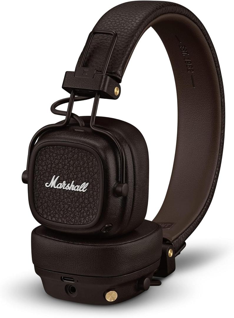 Marshall Major V On-Ear Wireless Bluetooth Headphones - Brown