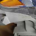 AUTOSAVER88 Projector Headlight Assembly Compatible with 2007 2008 2009 Camry 07 08 09 Camry (Exclude Hybrid) Replacement Headlamps Left and Right Pair Chrome Housing Amber Reflector Clear Lens