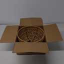 Rattan Hanging Lamp,Boho Pendant Lights,Plug in Cord Hanging Rattan Light,Plug Into Wall Outlet Pendant Light Fixture On/Off Switch for Living,Dinner Room,Bedroom,Kitchen,for E26,without Bulb (11.81'' x 6.49'')