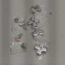 1-3/4" Hidden Hinge Stainless Steel 180 Degree Invisible Cross Hinges for Kitchen Cabinet Door Frameless Concealed Hinge with Screws, 4pcs