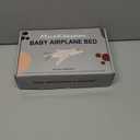 Baby Airplane Bed, Baby Travel Essentials for Flying, Portable Plane Seat Foot Rest Extender Must Haves for Infants Under 8 Months (Black)