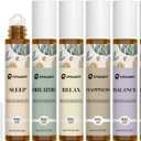 Essential Oils Roll On Set 6 Pack - (Relax, Sleep, Balance,Breathe, Focus on, Happiness) Aromatherapy Oil with Roller Ball, Essential Oils Blends for Skin - Relaxation Gift for Women and Men