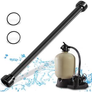 Bonbo 155711 Pump Hose Assembly Pump to Filter Hose Compatible with Pentair Sand Dollar/Sta-Rite Crystal-Flo II Pool/Spa Sand Filters for Above Ground Pools (35" Length)