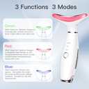 3-in-1 Beauty Massager for Face and Neck, Based on Triple Action LED, Thermal, and Vibration Technologies for Skin Care,Improve,Firm,Tightening and Smooth