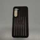 Carveit for Galaxy S23 Wood Case Natural Wood Black Soft TPU Protective Cover Compatible with Samsung S23 Gadsden Flag-Blackwood | Shockproof, Unique, Classy, Wooden Design