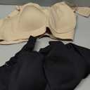 PoseFree Womens Seamless Wireless Supportive Bra Push Up Comfort Soft No Underwire Full Coverage T-Shirt Bra Size XL