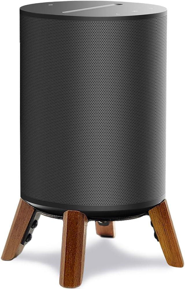 Real Wood Stand Compatible for Sonos Era 100 Speaker,Tripod Desk Mount for Better Speaker Sound, Stable Sturdy Wooden Holder for sonos era100 Alexa Enabled Smart Speaker (Walnut)