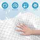 OAISZ Shredded Memory Foam Pillows, Cooling Bed Pillows Queen Size Set of 2 for Sleeping, Adjustable Firm Pillows for Side Back and Stomach Sleepers, Washable Removable Cover