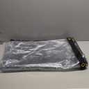 Premium Waterproof Clear Awning, Roll up Clear Patio Enclosure for Tents, Awnings, and Canopies, Commercial Grade Vinyl Curtains for Patio, Black (8x10 Feet)