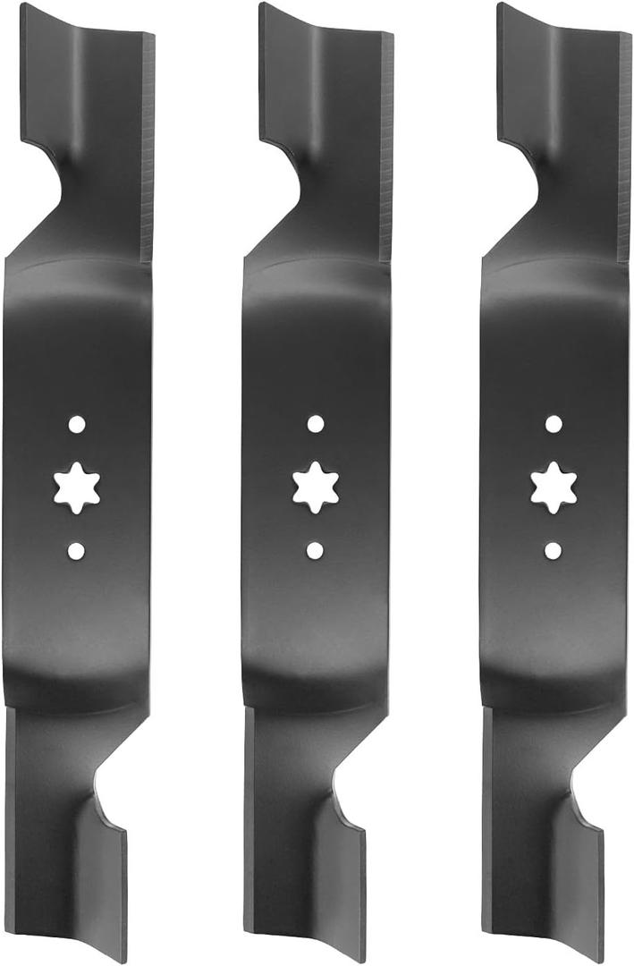 ACEBRI High Lift Blades 54 '' Fit for Cub Cadet 742-0679, 942-0679,for MTD 742-0679, 942-0679,for Troy Bilt 742-0679, 942-0679 zt1 Mower Blades 3Pack