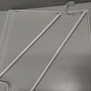 2 Pcs Shelf and Rod Brackets, Wall Mounted Shelf Supports White,SRB300