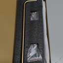 JQK Bathroom Glass Shelf, Shelf with 15 Inch Towel Bar Tempered Glass Shower Storage 16 by 5 inches, 304 Stainless Steel Champagne Bronze Wall Mount, TGS100L16-CB