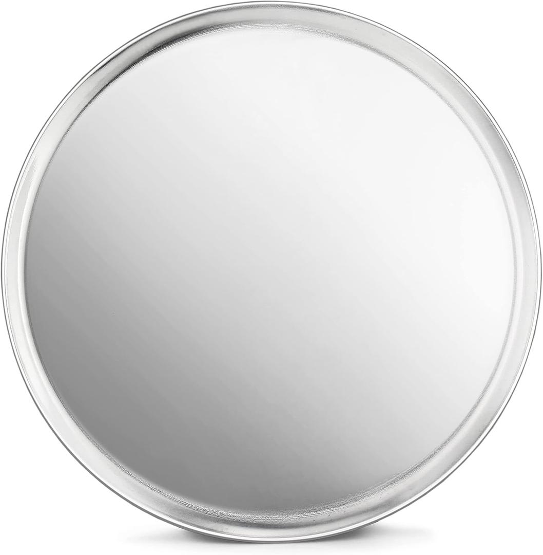8-inch Aluminum Pizza Tray | Commercial Grade Round Baking Tray for Oven, Home & Restaurant Use [1 Pack]