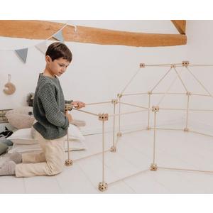 GROWGO Fort Building Kit for Kids 3-7 - Blanket Fort Building Kit Build a Fort Kit for Kids Fort for Kids Indoor Kids Fort Building Kit Kids Forts Indoor, Kids Fort Kit, Indoor Fort for Kids, Fort Set