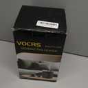 Small Portable Space Heater for Indoor Use - VOCRS 1500W PTC Electric Heater with Thermostat, Remote Control, 12H Timer, Eco and Fan Mode, Rapid and Safe Heating for Bedroom, Office