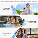 TORRAS O3 Fitness for iPhone 16 Pro Case Magnetic Stand, Fit for MagSafe, 360 Rotatable Stable Stand, Camera Control Button, Military-Grade Shockproof, Slim & Sleek, Coastal Blue Translucent