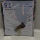 2 Pack Bluetooth Adapter for PC, Wansurs USB Bluetooth Adapter 5.1 EDR, BT Dongle Wireless Receiver for Speaker, Mouse, Keyboard, Headphones Compatible with Win10/11