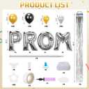 Hungdao Prom Balloons Column Stand Kit 243 Pcs Graduation Prom Decoration 2026 for Party Adjustable Balloon Tower Pillar for Congrats Grad Party Supplies