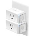 Kasa Smart Plug HS103P2, Smart Home Wi-Fi Outlet Works with Alexa, Echo, Google Home & IFTTT, No Hub Required, Remote Control,15 Amp, UL Certified, (Pack of 2) White