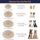 Clearance Round Dog Bed - Premium Comfort for Anxiety Relief - Fluffy & Calming Design with Ultra-Plush Support | Cozy Dog Bed with Super Soft Circle Style (Beige)