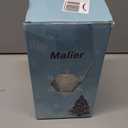 Malier Christmas Tree Collar, 30 Knit Xmas Tree Collar, Christmas Tree Collars for Artificial Trees, 11" Extra Tall Tree Stand Base Cover Ring Skirt for 6 ft 9 ft Tree (White, 11''H  30" W)