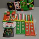 2 Pcs Large Metal Christmas Nutcracker Outdoor Decoration,31.5 Inch Soldier with Stakes Yard Signs Christmas Decor,Outside Ornament for Xmas Holiday Garden Lawn Porch Pathway Party