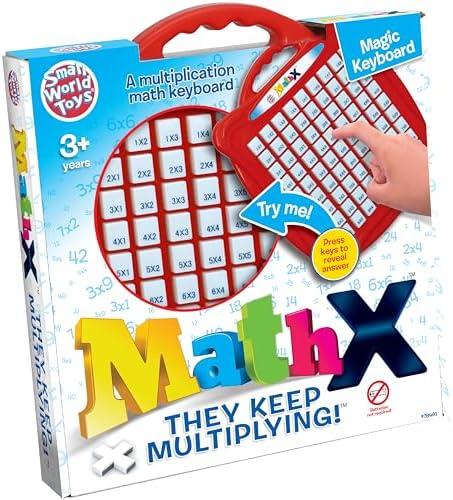 Small World Toys Multiplication Machine, Push Button Multiplication Game Board for Kids 3+, Kindergarten Math Learning & Education Toys, Math Game for Home School Classroom, Gifts for Kids