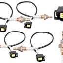 234-4587 250-24253 Oxygen O2 Sensor Upstream/Downstream 4PCS | Compatible for Chrysler 300 Town & Country Dodge Dakota Durango Ram 1500 2500 3500 Jeep Wrangler Grand Cherokee & More