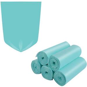 1.2 Gallon Biodegradable Trash Bags Small Trash Bags Unscented Garbage Bags Compostable Wastebasket Can Liners for Bathroom,Home, Office , Baby diaper(Emerald, 125 Count (Pack of 1))