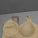 Jelly Bras for Women No Underwire Wireless Bra with Support and Lift Full Coverage Plus Size Comfy Seamless Bra (4X-Large, Nude)