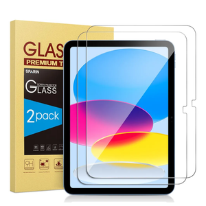 SPARIN Screen Protector for iPad 11th 10th Generation (iPad A16 11-inch 2025/10.9 inch 2022), 2 Pack Tempered Glass for iPad 11/10 Gen, Case Friendly, Anti-Scratch, Touch Sensitive
