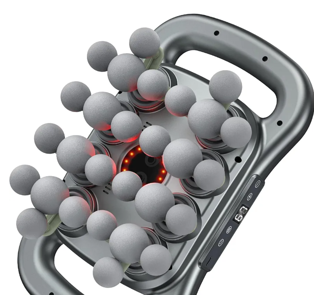 Upgrade 28 Head Massage Gun Set, Handheld Back Massager Gun Deep Tissue,9 Speeds Electric Percussion Muscle Body Massager for Athletes Neck Shoulder Pain Relief,Gifts for Men Women