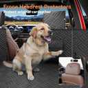Waterproof SUV Dog Car Seat Cover for Back Seat | Hard Bottom, Non-Slip, Easy Clean, Quick Install 10s, Compatible Most SUV (Not for Models with Rear Quarter Windows)