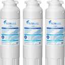 Filterlogic ADQ73613401 Refrigerator Water Filter, Replacement for LG LT800P, LT800PC, ADQ736134, ADQ73613402, LSXS26326S, LSXS26366S, LMXS30776S, LSXS26366D, LMXC23746S, 46-9490, 469490, Pack of 3