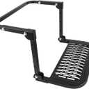 Folding Heavy Duty Tire Step for Truck, SUV and RV Adjustable Tire Mounted Step Fit Most Tire from 10.2 to 14.4, Rated up to 300 Lbs, Shark Jaw Shape Non-Slip Design, Black