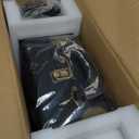 Vinyl Record Player 3-Speed Bluetooth Suitcase Portable Belt-Driven Record Player with Built-in Speakers RCA Line Out AUX in Headphone Jack Vintage Turntable (Black)