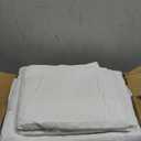 palassio White 100% Cotton Quilt Queen Size Bedding Sets with 2 Pillow Shams, Textured Lightweight Soft Bedspread Shabby Chic Coverlet, Quilted Comforter Bed Cover for All Season, 3 Pieces (Queen(90"x96")