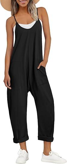 Jumpsuits for Women Casual Summer Outfits Rompers Comfy Beach Vacation Trendy Overalls Jumpers Fashion Clothes 2025, Size Large