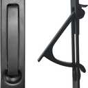 Pocket Door Edge Pull - Hidden Edge Handles Hardware for Easy Access, Stylish Pocket Door Pull, Ideal Pocket Door Hardware Solution. (Black, 1 Pack)