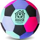 in The House Soccer Ball - Indoor Size 4 Padded Soccer Ball for Girls (Ages 3+), Boys (Ages 3+) & Adults - Bring Soccer Practice Home - Perfect for Juggling - Gift for Soccer Player (Cotton Candy)