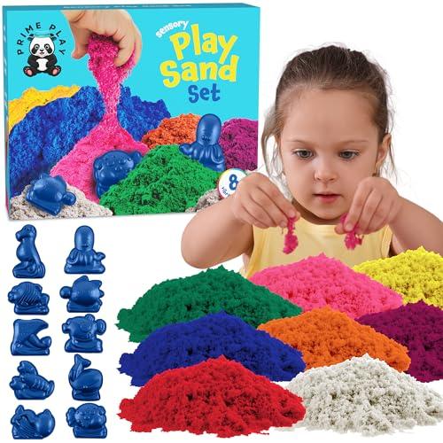 Magic Sand for Kids - Play Kit with 8 Colors of Sensory