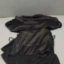 Women's Sexy Satin Mini Dress Sleeveless Tie Backless Cowl Neck Cocktail Party Silk Mini Cami Dress (Black,S)