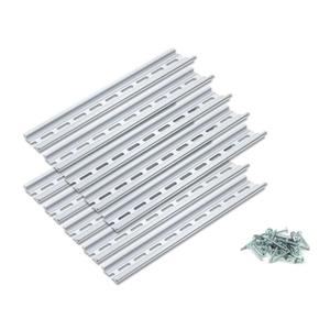10 Pieces DIN Rail Slotted Aluminum RoHS 1000mm Long 35mm Wide 7.5mm High, 10 Meters Total