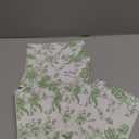 SilTriangle 10 Pcs Floral Makeup Bags with Zipper Canvas Cosmetic Bags Bulk for Women Pencil Bag Travel Toiletry Pouch Gift for Health Nurse Mother Teacher(Green)