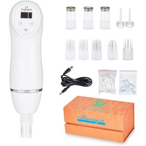 Diamond Microdermabrasion Machine Professional Blackhead Remover Vacuum Upgraded Facial Pore Cleaner Electric USB with 8 Probes Blackhead Remover Skincare Tool