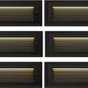 9 Inch Low Voltage Step Lights Outdoor, 12V 5W LED Landscape Stair Lights, 3000K/4000K/6500K Deck Step Lights, IP65 Waterproof, for Stair Lighting and Yard Patio Pathway Walkway, Pack of 6